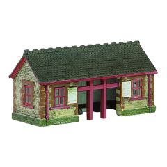 Graham Farish Scenecraft N Scale, 42-0096R Stone Waiting Room, Red small image