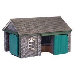 Graham Farish Scenecraft N Scale, 42-170 Shillingstone Goods Shed, Green small image