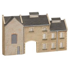 Graham Farish Scenecraft N Scale, 42-219 Low Relief Stone Factory small image