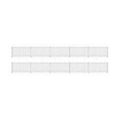 Ratio OO Scale, 421 GWR Station Fencing Kit, Straight, White small image