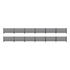 Ratio OO Scale, 427 LMS MR Station Fencing Kit, Straight, Black small image