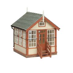 Bachmann Scenecraft OO Scale, 44-0184B Platform Mounted Signal Box, Brown small image