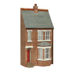 Bachmann Scenecraft OO Scale, 44-0214R Low Relief Right Hand Bay Terrace, Red small image