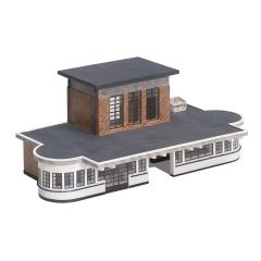 Bachmann Scenecraft OO Scale, 44-066 Art Deco Station Building  small image