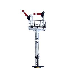 Dapol OO Scale, 4L-002-004 Motorised Semaphore Signal, LMS Home Junction Signal with Two Arms, Shorter Post to Left small image