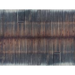 Noch HO Scale, 56665 3D Cardboard Sheet, Timber Wall, Weathered small image