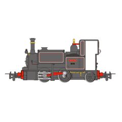 Bachmann USA OO-9 Scale, 59101 Talyllyn Railway Fletcher Jennings Saddle Tank 0-4-2ST, 'Talyllyn' TR Lined Black Livery small image