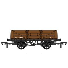 Rapido Trains UK OO Scale, 906017 SR (Ex SECR) 5 Plank Wagon, Diag. 1349 S14590, SR Brown (Post 1936) Livery with BR Markings small image