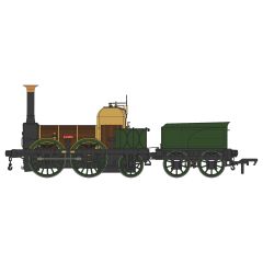 Rapido Trains UK OO Scale, 913002 LNWR (Ex L&M) Lion 0-6-0, 'Lion' LNWR Green & Indian Red Livery, DCC Ready small image