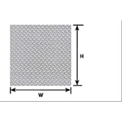 Plastruct OO Scale, 91687 Pattern Sheet PS-155 Diamond Plate W:175mm L:275mm (Pack of 2) small image