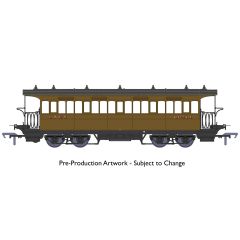 Rapido Trains UK OO Scale, 919001 LNER (Ex W&U) W&U Bogie Tramcar 60461, LNER Brown Livery small image