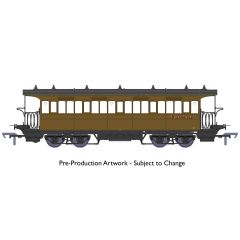 Rapido Trains UK OO Scale, 919003 BR (Ex W&U) W&U Bogie Tramcar E60461, BR (Ex-LNER) Brown Livery small image