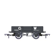 Rapido Trains UK OO Scale, 925003 GWR 4 Plank Wagon, Diag. 021 74563, GWR Grey (large GW) Livery (Large GW Livery) small image