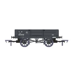 Rapido Trains UK OO Scale, 925007 GWR 4 Plank Wagon, Diag. 021 14432, GWR Grey (small GW) Livery (Small GW Livery) small image