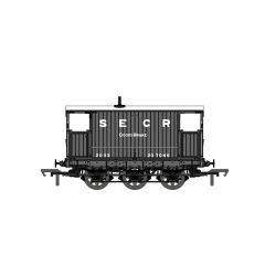 Rapido Trains UK OO Scale, 931001 SECR 20T Six Wheel Brake Van 2033, SECR Grey Livery small image