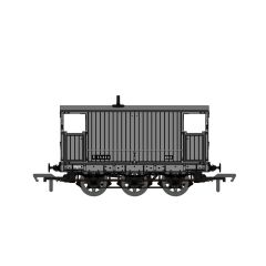 Rapido Trains UK OO Scale, 931008 BR (Ex SECR) 20T Six Wheel Brake Van S55434, BR Grey Livery small image