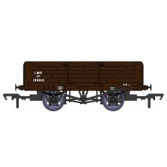 Rapido Trains UK OO Scale, 937008 LMS 5 Plank LMS D1666 Wagon 139905, LMS Bauxite Livery small image