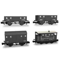 Rapido Trains UK N Scale, 942001 SECR livery Freight Train Pack small image