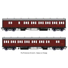 Rapido Trains UK OO Scale, 946006 BR (Ex GWR) Dia. E140 B Set W6455W & W6456W, BR Maroon Livery small image