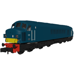 Rapido Trains UK N Scale, 948604 BR Class 45/0 1Co-Co1, D92, BR Chromatic Blue (Full Yellow Ends) Livery, DCC Sound small image