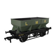 Rapido Trains UK OO Scale, 963015 LMR (Ex LMS) 20T LMS Iron Ore Hopper 82691, LMR Grey Livery small image