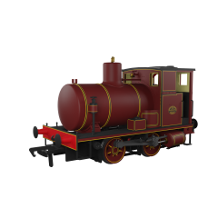 Rapido Trains UK OO Scale, 965510 Private Owner Andrew Barclay Fireless 0-4-0 0-4-0, Lined Maroon Livery, DCC Sound small image