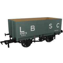 Rapido Trains UK OO Scale, 967406 LB&SCR 7 Plank Wagon RCH 1907 10972, LB&SCR Grey Livery, - small image