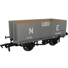 Rapido Trains UK OO Scale, 967413 LNER 7 Plank Wagon RCH 1907 454941, LNER Grey Livery, - small image