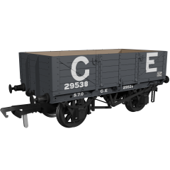 Rapido Trains UK OO Scale, 972004 GER 5 Plank Wagon, GER Diag. 17 29538, GER Grey Livery small image