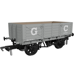 Rapido Trains UK OO Scale, 972007 GCR (Ex GER) 5 Plank Wagon, GER Diag. 17 32200, GCR Grey Livery small image