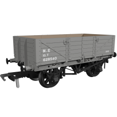 Rapido Trains UK OO Scale, 972012 LNER (Ex GER) 5 Plank Wagon, GER Diag. 17 628540, LNER Grey Livery small image