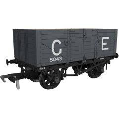 Rapido Trains UK OO Scale, 973010 GER 7 Plank Wagon, GER Diag. 48 5043, GER Grey Livery small image