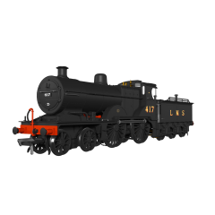 Rapido Trains UK OO Scale, 974008 LMS (Ex MR) 483 Class 4-4-0, 417, LMS Black (Revised) Livery, DCC Ready small image