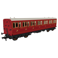 Rapido Trains UK OO Scale, 978004 SE&CR 48' 'Evolution' Composite Non-Corridor 1012, SE&CR Dark Lake Livery small image