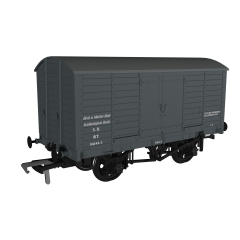 Rapido Trains UK OO Scale, 979010 SR (Ex LBSC) 8T Van, LBSC Diag. 8 01246S, SR Brown (Post 1936) Livery small image