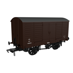 Rapido Trains UK OO Scale, 979012 SR (Ex LBSC) 8T Van, LBSC Diag. 8 46954, SR Brown (Post 1936) Livery small image