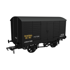 Rapido Trains UK OO Scale, 979018 MOD (Ex LBSC) 8T Van, LBSC Diag. 8 590, MOD Black Livery small image