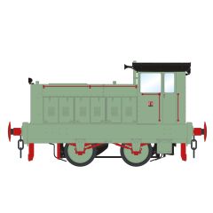 Accurascale O Scale, ACC2865-DCC Private Owner Ruston & Hornsby 88DS 0-4-0, 'Bowaters Northfleet', Industrial Pale Green Livery, DCC Sound small image