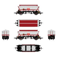 Accurascale OO Scale, ACC2535CDA-DB1 DB Schenker (Ex BR) CDA Covered Hopper 375002, 375030 (Blue Frame) & 375091, Ex-EWS (DB Schenker) Livery small image