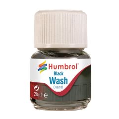 Humbrol , AV0201 Black - Enamel Wash - 28ml Bottle small image