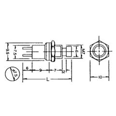 Gaugemaster , BPGM514 Push to Make Switches, Blue small image