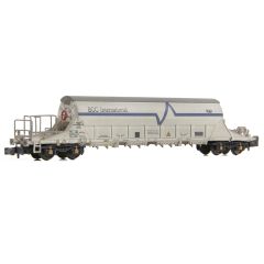 EFE Rail N Scale, E87530 Private Owner PBA Bogie Tank Wagon 11606, 'ECC International', White Livery, Weathered small image