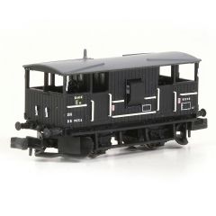 EFE Rail N Scale, E87541 BR ZUV 20T 'Shark' Ballast Plough Brake Van DB993736, BR Departmental Black Livery small image