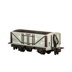 Peco OO-9 Scale, GR-200C Lynton & Barnstaple (Ex L&B) L&B Short Open Wagon 1, L&B Grey Livery small image