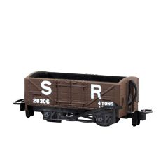 Peco OO-9 Scale, GR-201D SR (Ex L&B) L&B Short Open Wagon 28306, SR Brown (Pre 1936) Livery small image