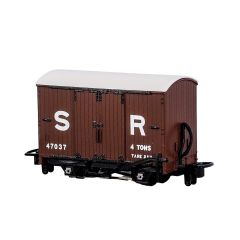 Peco OO-9 Scale, GR-221C SR (Ex L&B) L&B Box Van 47037, SR Brown (Pre 1936) Livery small image