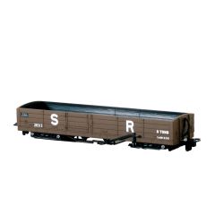 Peco OO-9 Scale, GR-231 SR (Ex L&B) L&B 8T Bogie Open Wagon 28313, SR Brown (Pre 1936) Livery small image