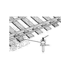 Peco OO Scale, IL-120 Code 60 Conductor Rail Chairs small image