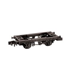 Peco N Scale, NR-119 9ft Wheelbase Wagon Chassis Kit with Wooden Type Solebars & Spoke Wheels small image