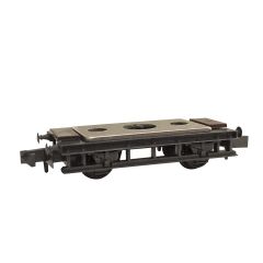 Peco N Scale, NR-121B 10ft Wheelbase Goods Brake Wagon Chassis Kit with Steel Type Solebars & Disc Wheels small image